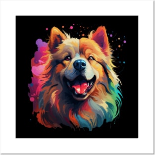 Chow Chow Rainbow Posters and Art